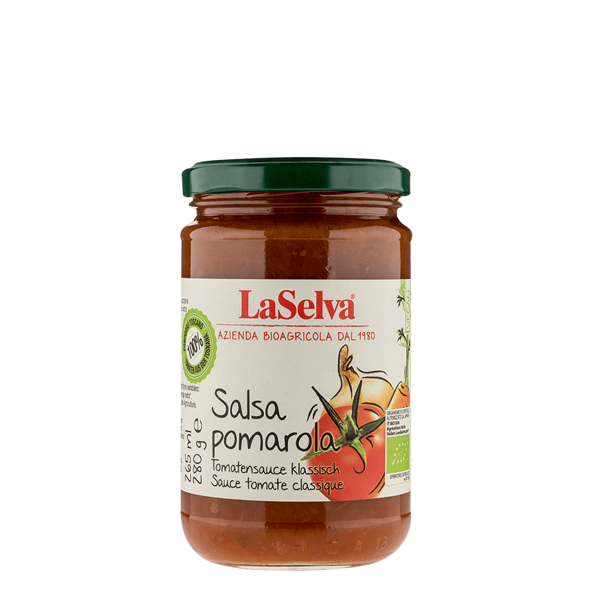 Salsa de tomate orgánico clásica